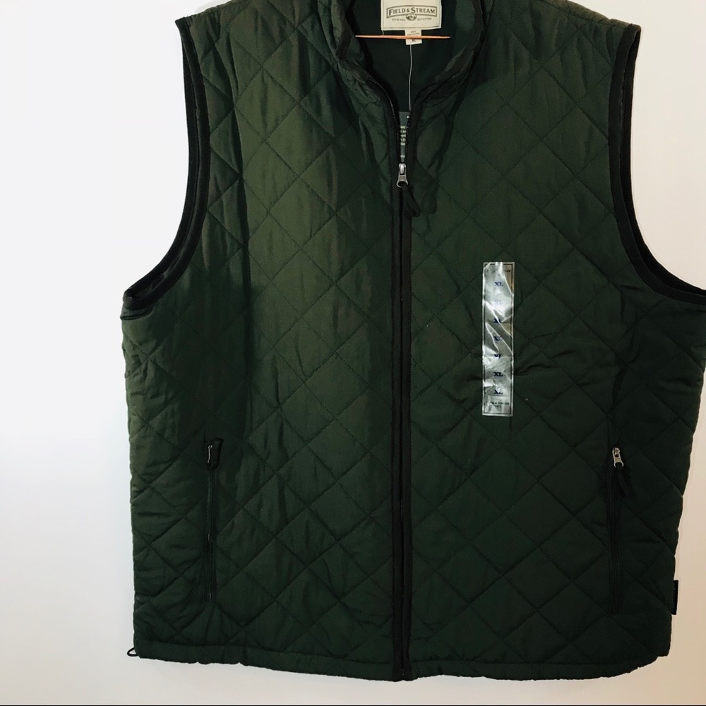 NWT Field & Stream Green Quilted Outfitter Vest
